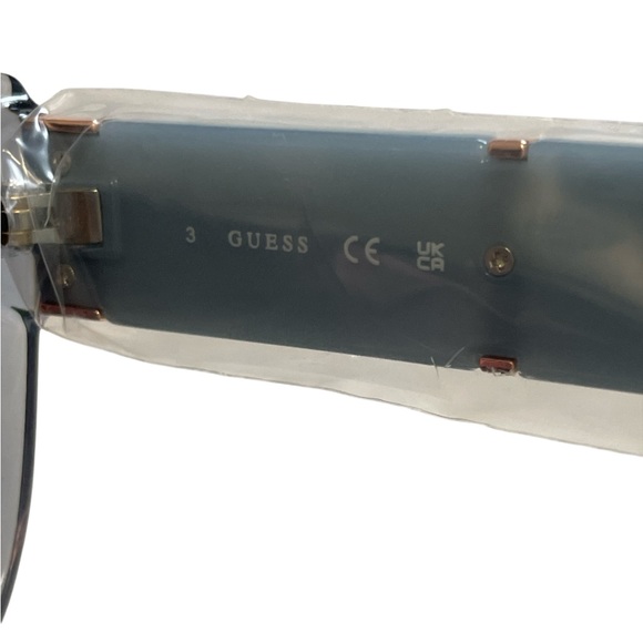 Guess Crystal Blue Gradient Acetate Luxury Italy Sunglasses - Picture 9 of 10